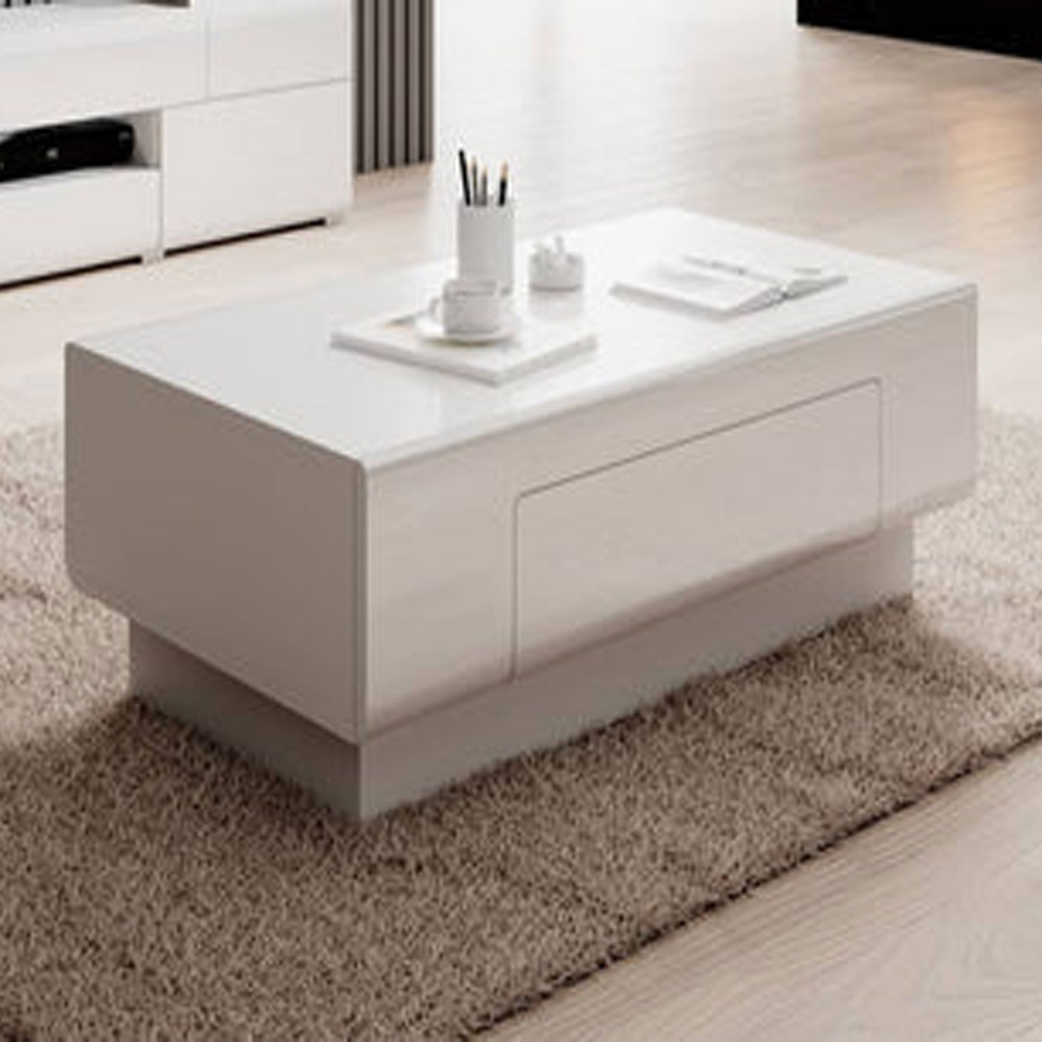 Echo Eden Coffee Table - White - Art Nest