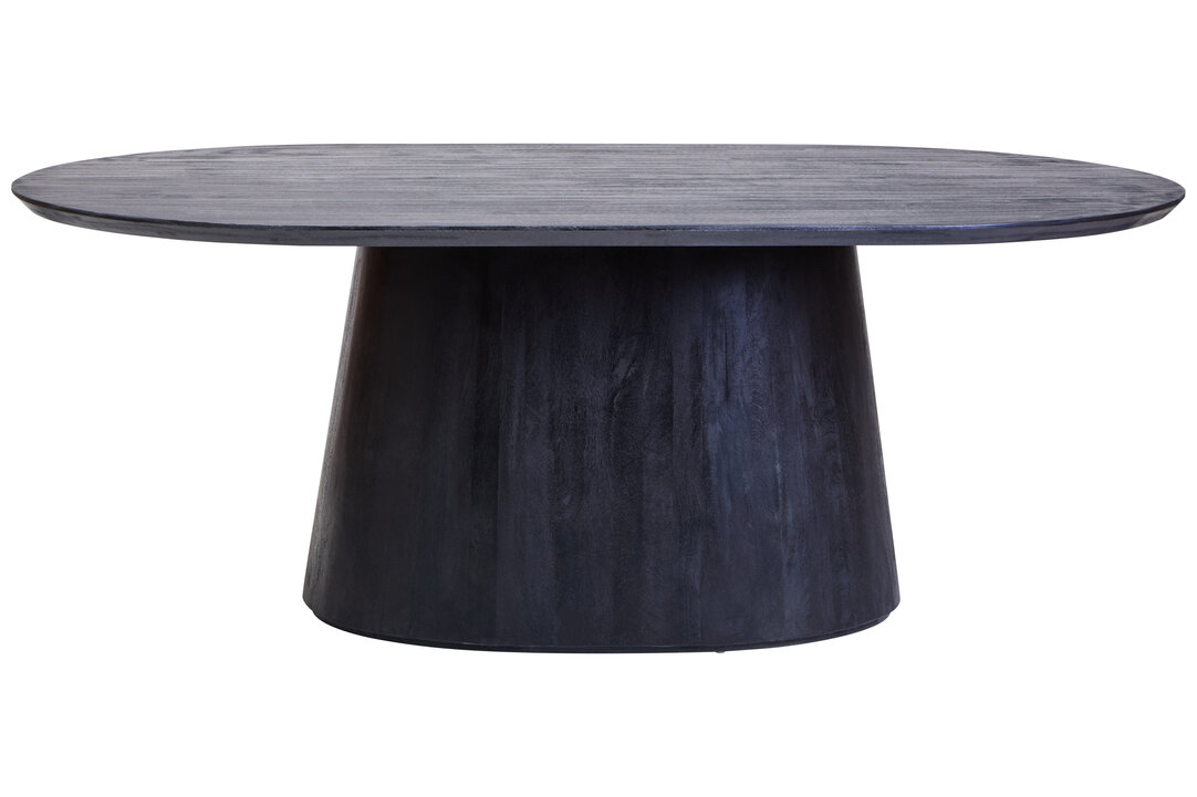 RENSHARA Oval-Shaped Dining Table - Black - PH Collection
