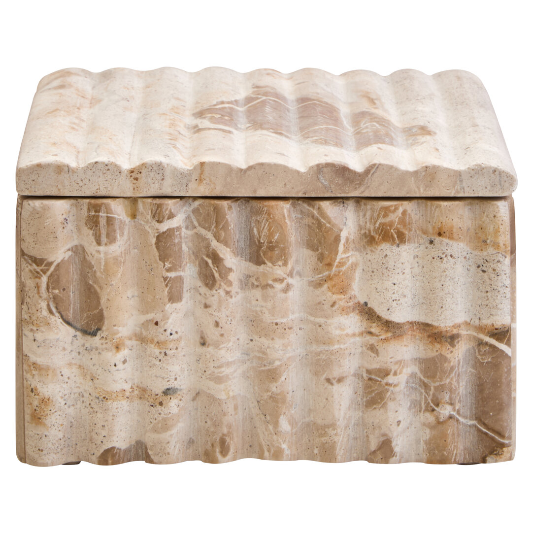 FRAYMONT Decorative Square Chocolate Marble Box - Brown - PH Collection