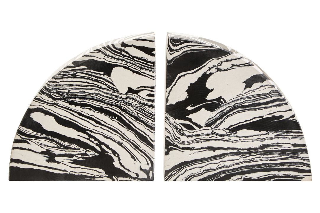 GORLENNE Decorative Marble Bookends Set of 2 - Assorted - PH Collection
