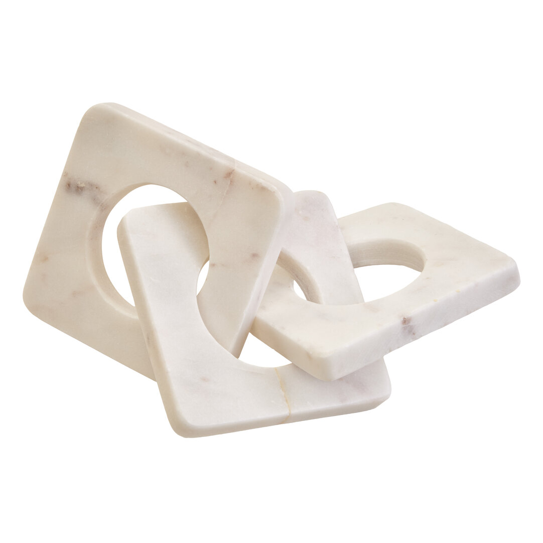 EVERSAN Decorative Marble Three Link Chain - White - PH Collection