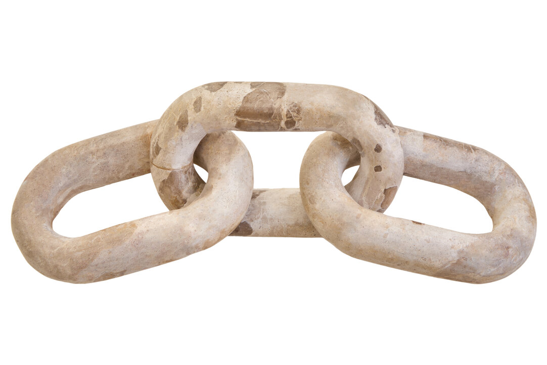 FRAYMONT Decorative Chocolate Marble Three Link Chain - Brown - PH Collection