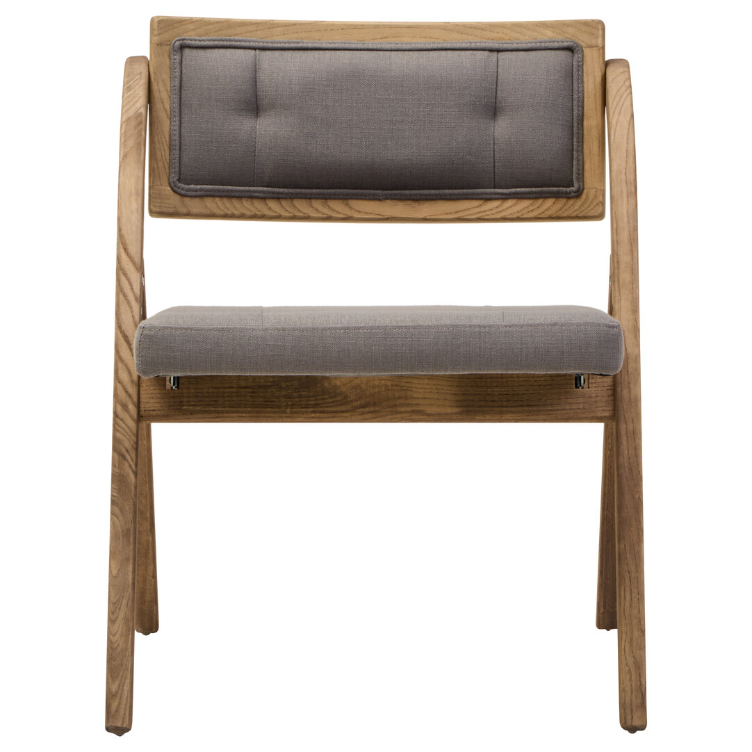 MORWYNNE Wooden Folding Armchair - Oak and Grey - PH Collection