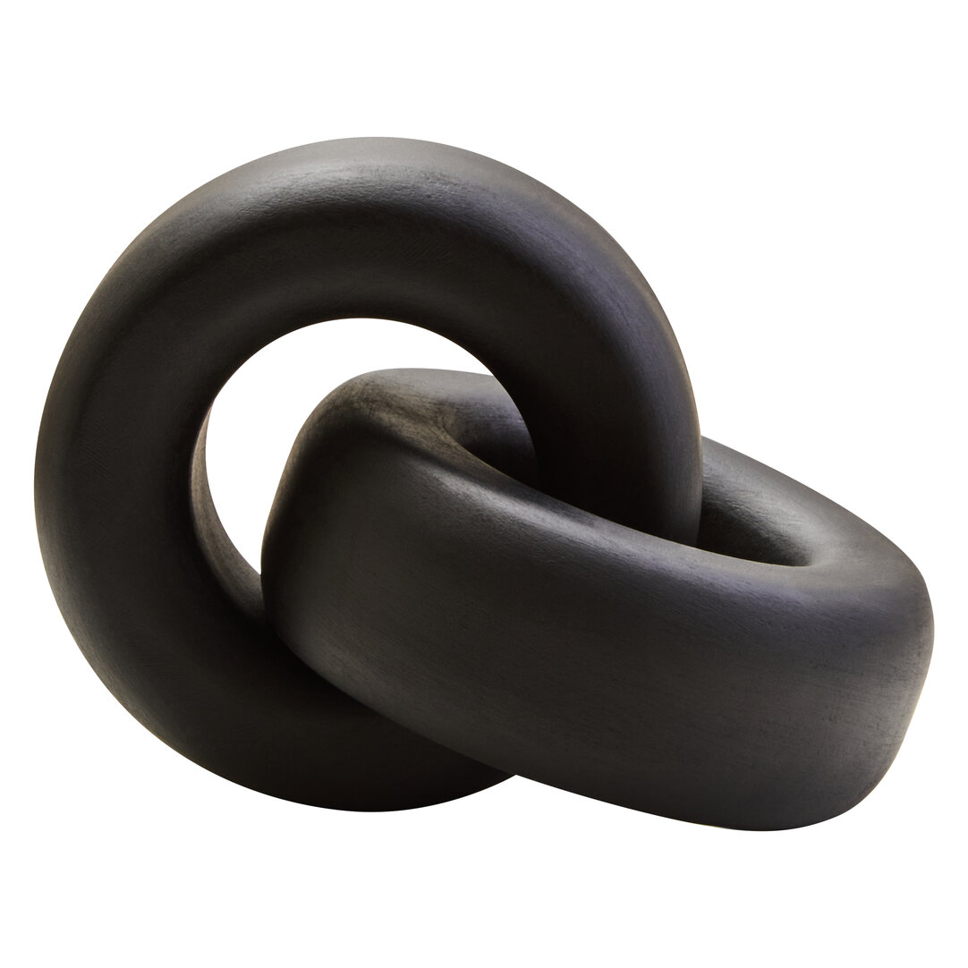 ISMERYN Decorative Large Wooden Knot Decor - Black - PH Collection