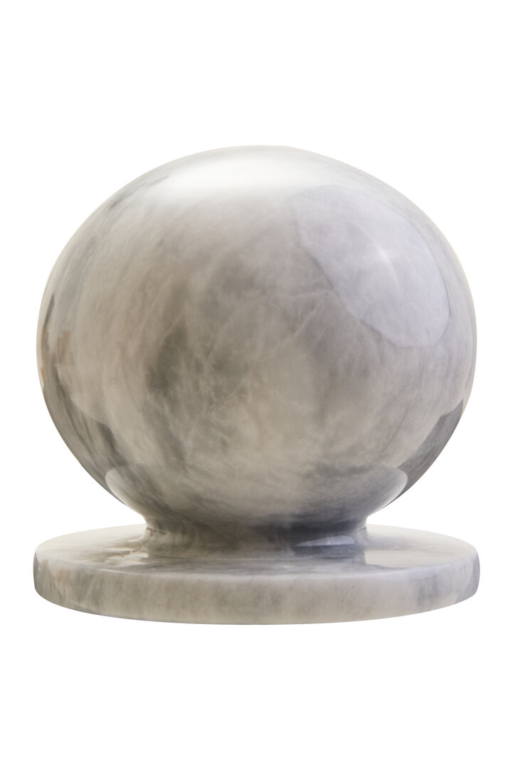 HAVERLYN Marble Ball Sculpture - White - PH Collection