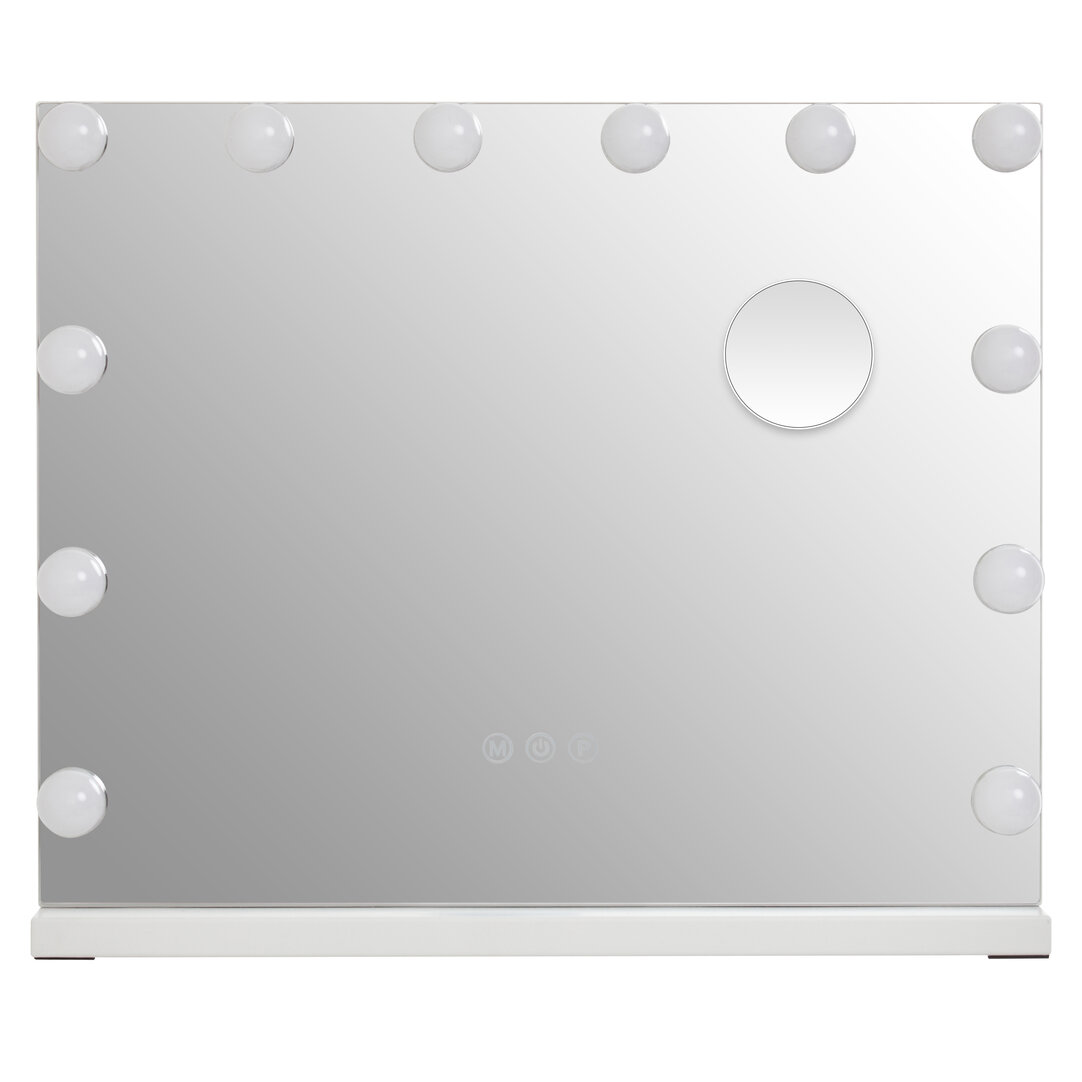 ARVORIA Illuminated LED Free Standing Vanity Mirror - Clear - PH Collection