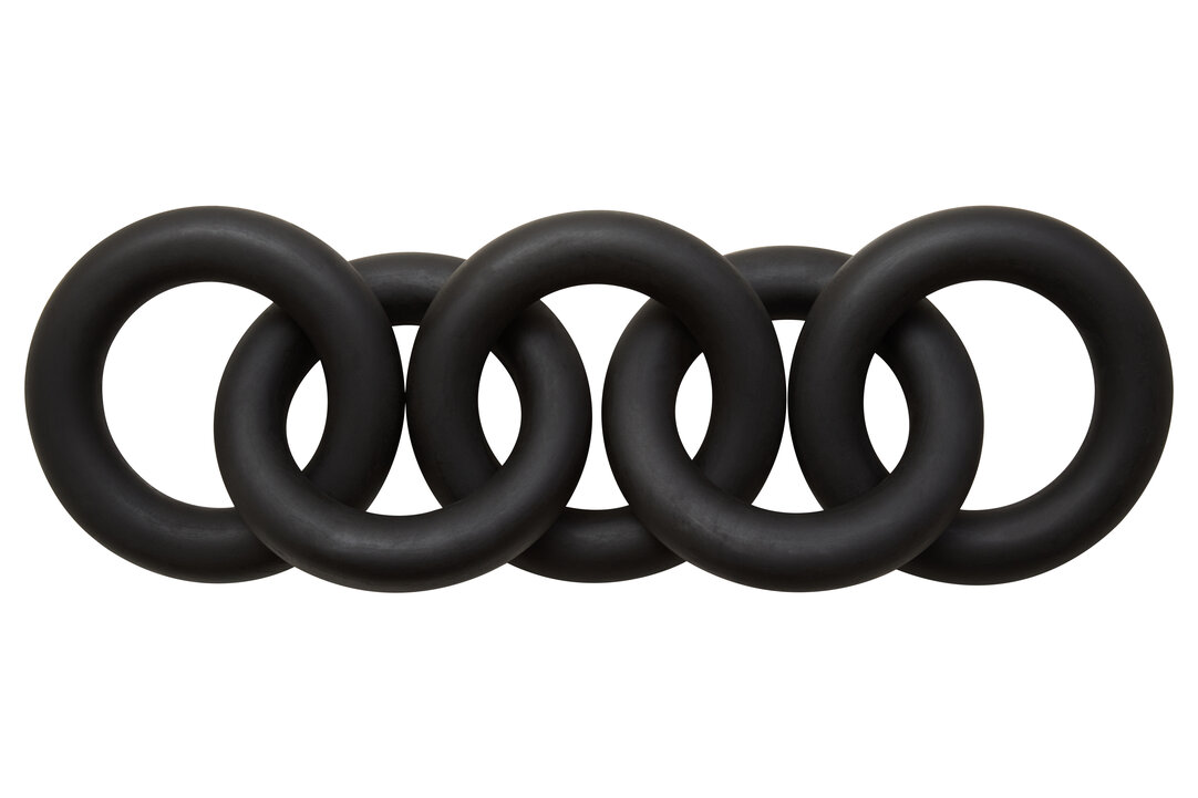 ISMERYN Decorative 5 Link Round Wooden Chain - Black - PH Collection
