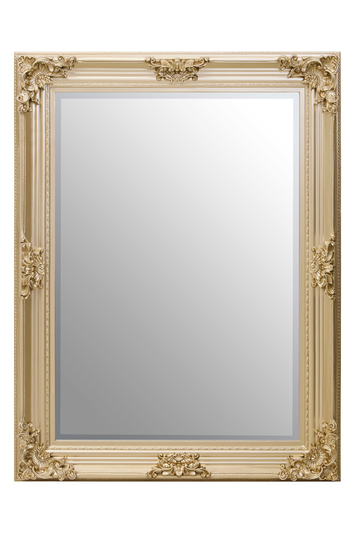 CORVALEON Wooden Frame Wall Mirror - Gold - PH Collection