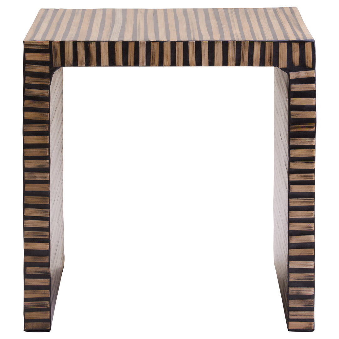 ELVIORA Wooden Side Table - Black and Oak - PH Collection