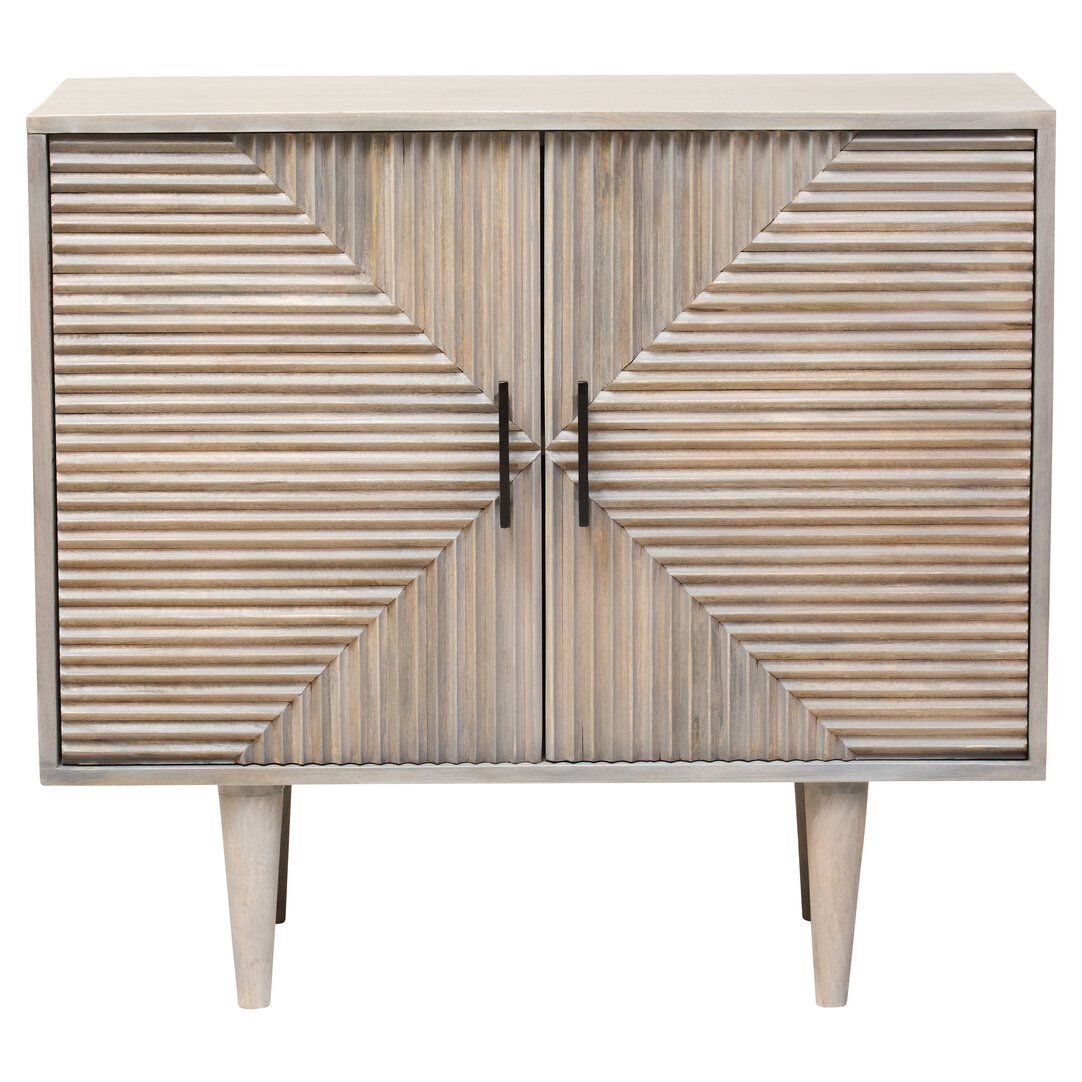 QUELVYNN 2 Door Medium-sized Sideboard - Grey - PH Collection