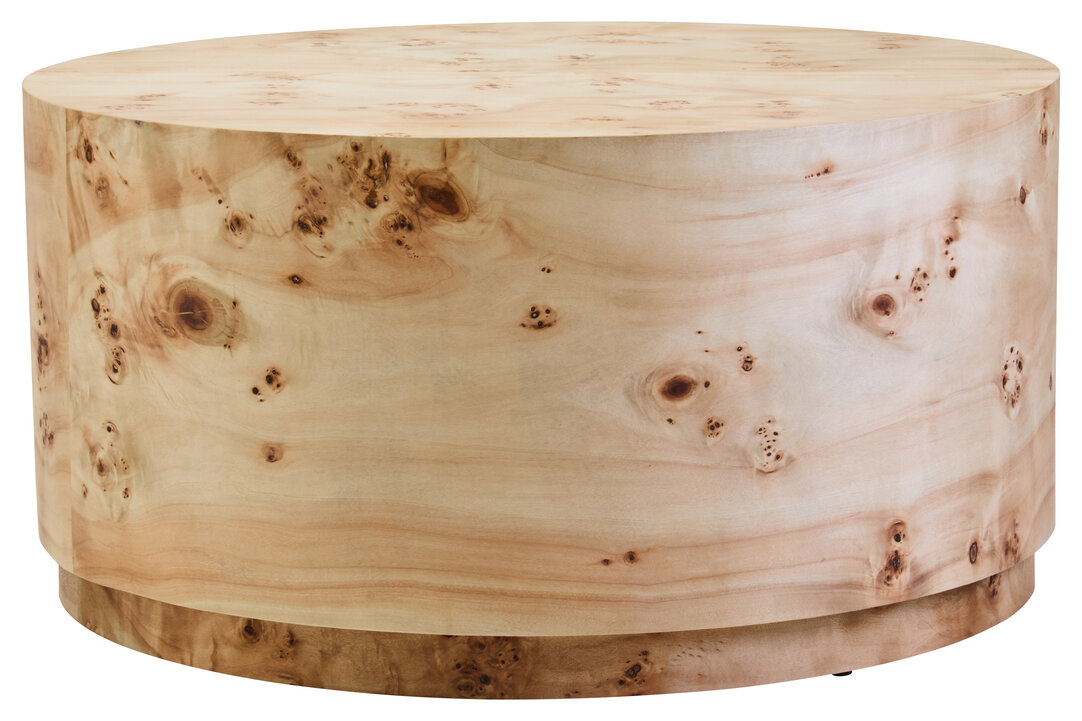 CARDENNE Round Coffee Table - Light Oak - PH Collection