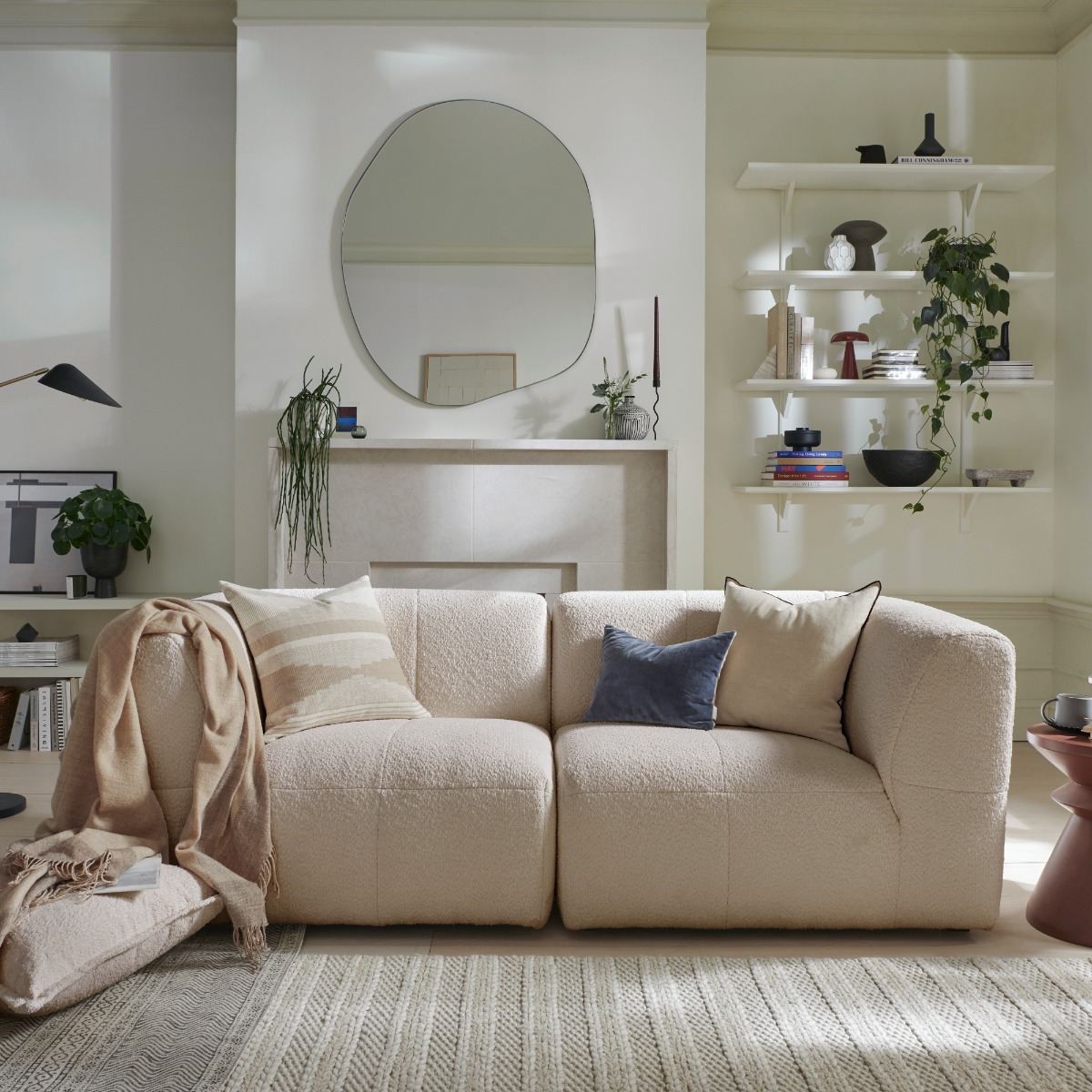 2 Seater Sofa - ESSAOUIRA Fabric Sandshell - Edgbaston Living