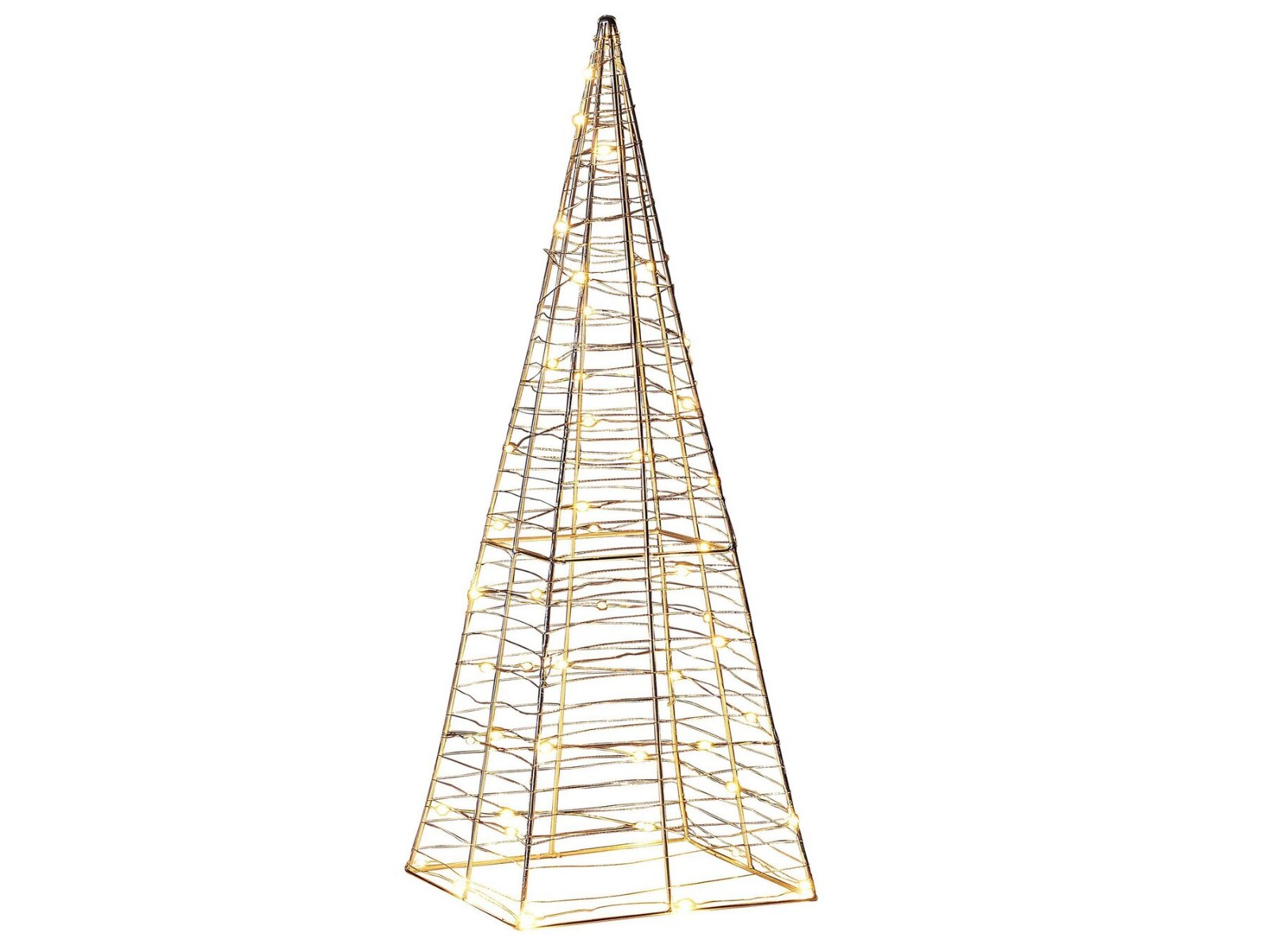 Glittering Nights Outdoor LED Decoration Christmas Tree 60 cm - Silver - Gemini Interiors