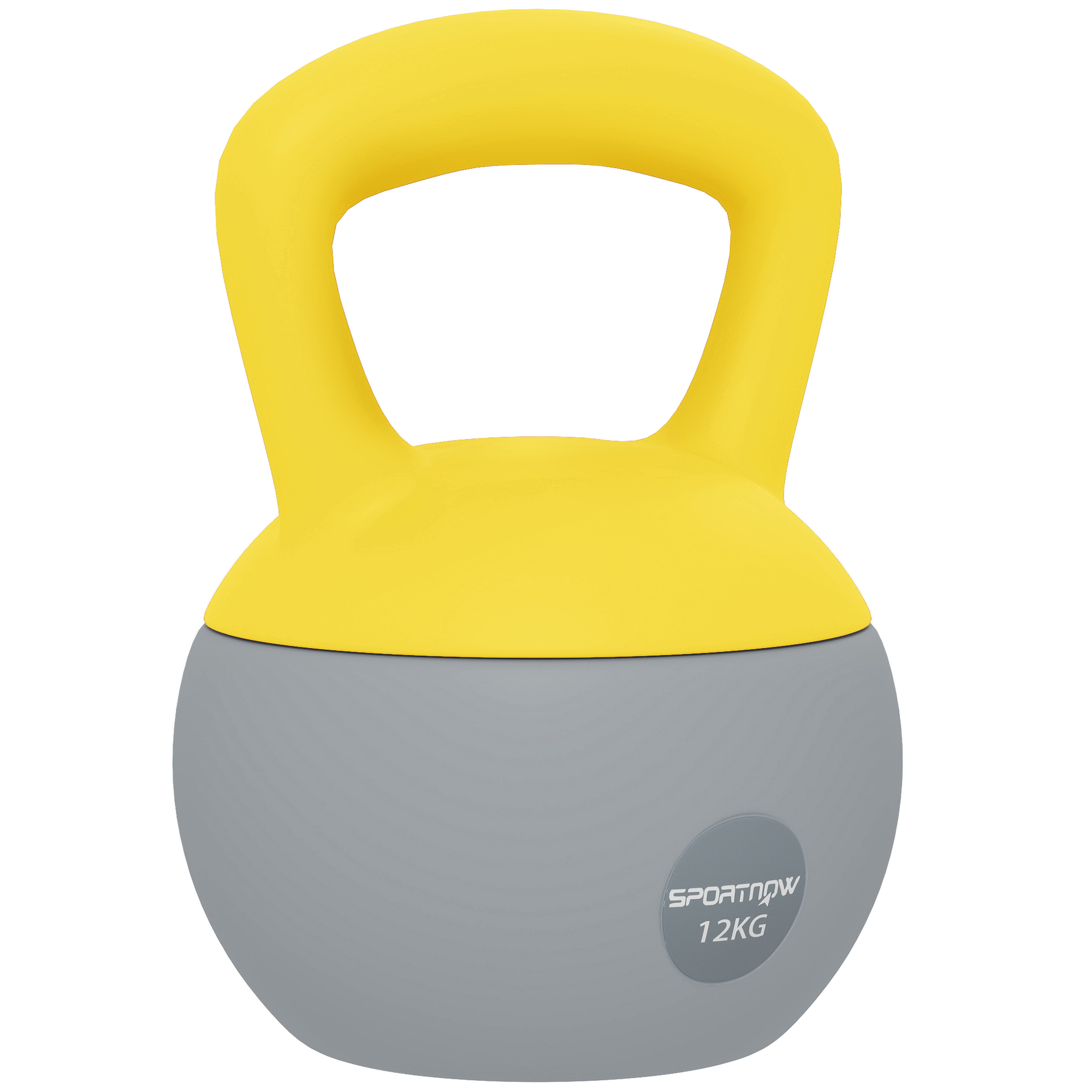 SPORTEDGE Soft Kettlebell Kettlebell with Non Slip Handle Yellow, Grey - Life Essentials