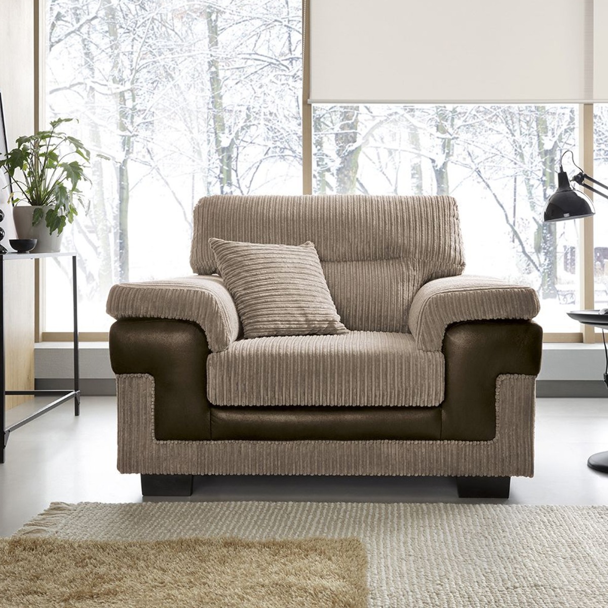 Sampson Armchair - Brown - Moonlight Interiors