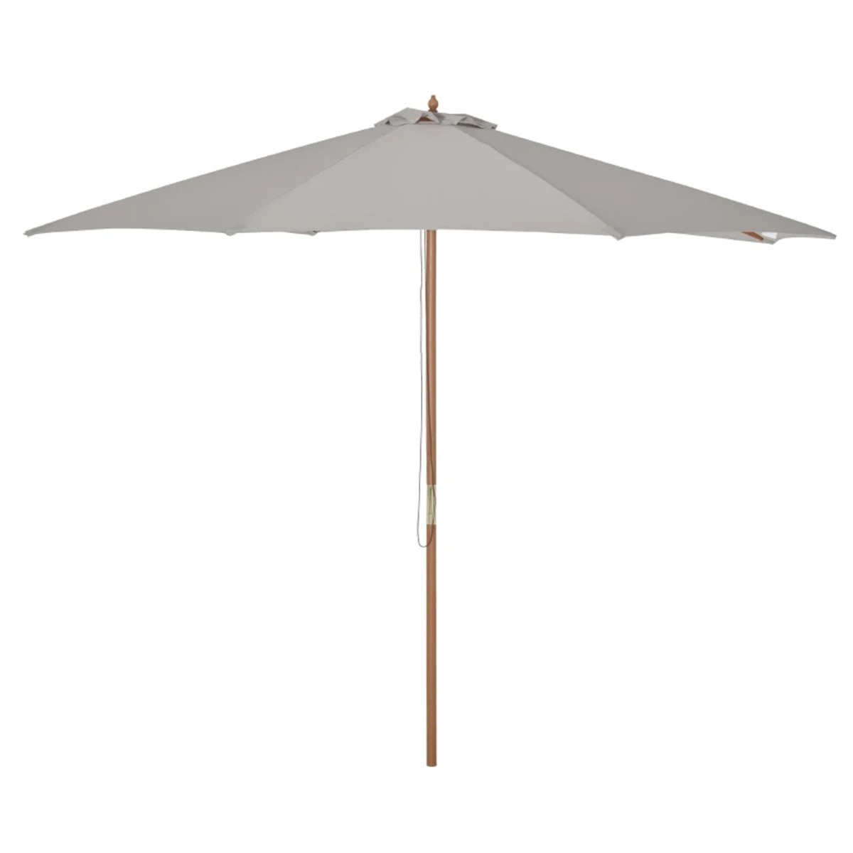 Bamboo Fir Wooden Patio Sunshade Canopy 3m - White - The Garden Savant