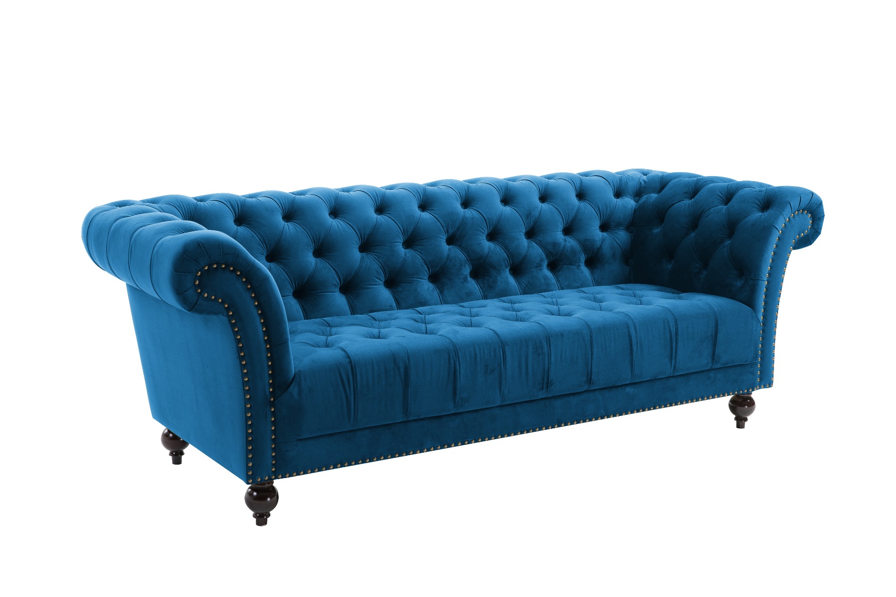 Birlea Chester 3-Seat Sofa - Blue - Birlea Essentials