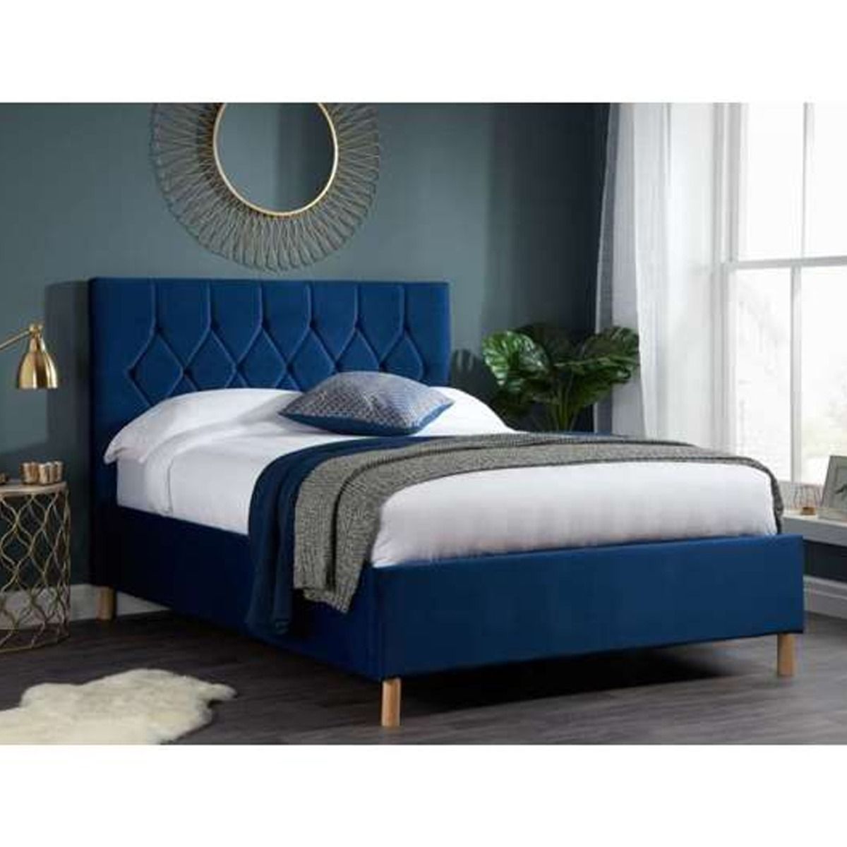 Stylish Loxley Ottoman Storage Bed - Kingsize 5ft - Birlea Essentials