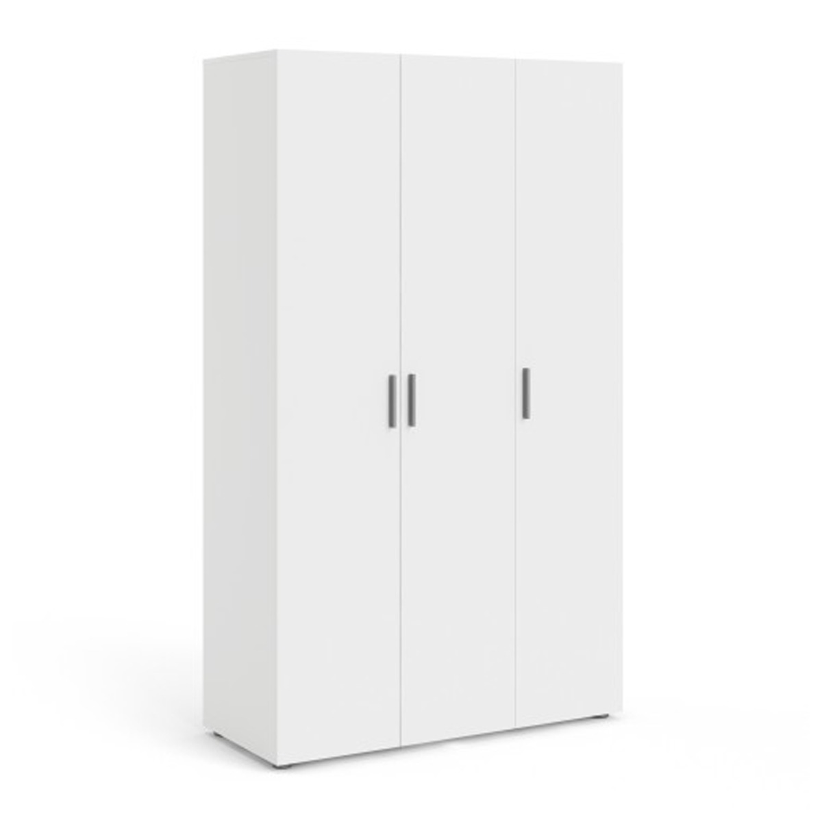Wardrobe - PEMBROKE 3 Door Wardrobe White 118.1cm - Rosalind Collection