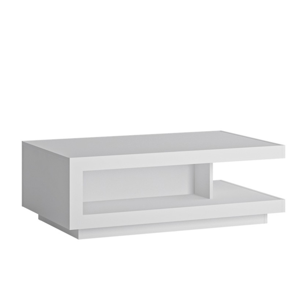 Newry High Gloss Coffee Table - White - Rosalind Collection
