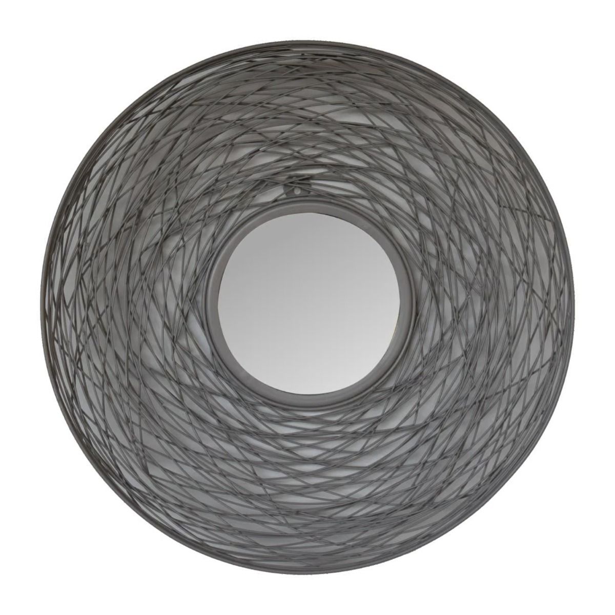 Grey Painted Round Nested Mirror - Beasley & Sons