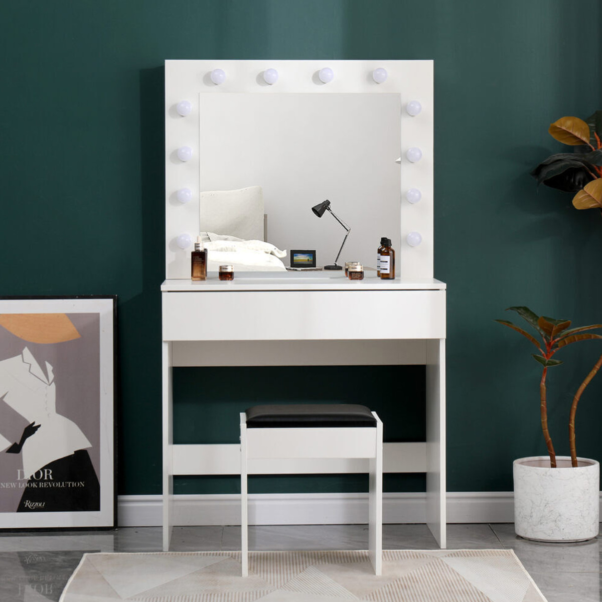 Dressing Table - BETHEL Dresser White 80cm - Bedroom & More