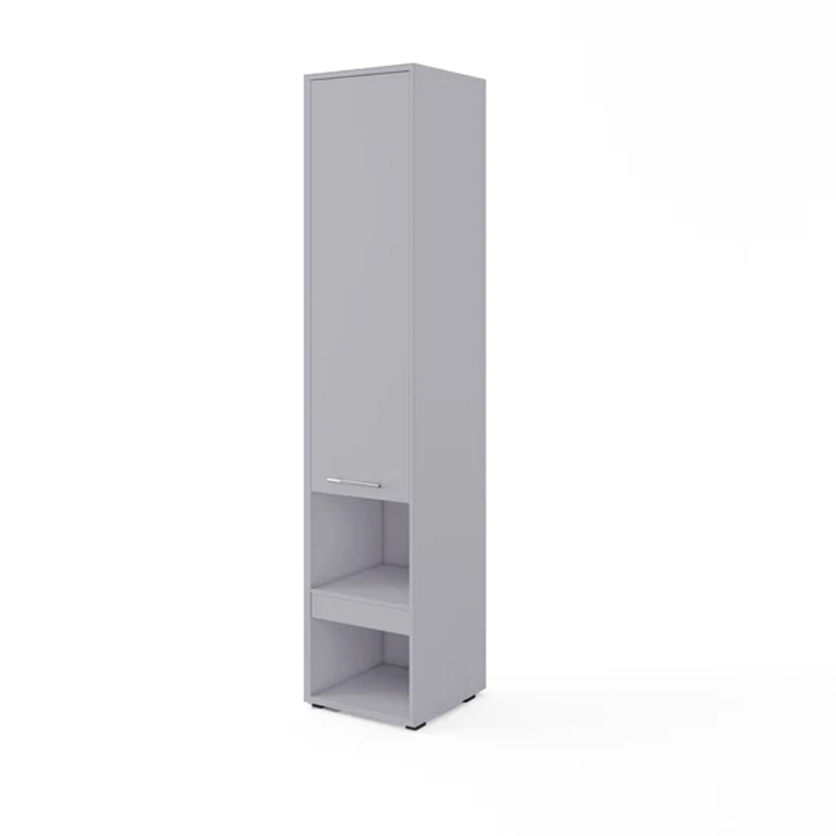 Tall Storage Cabinet for ArtNest Vertical Wall Bed Concept - Matt Grey - Art Nest