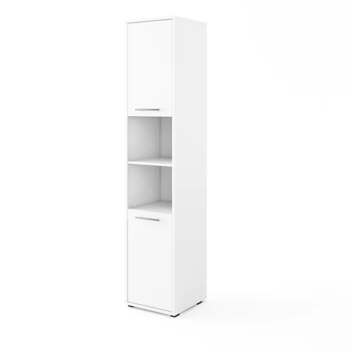 Tall Storage Cabinet for ArtNest Vertical Wall Bed Concept - White Matt - Art Nest