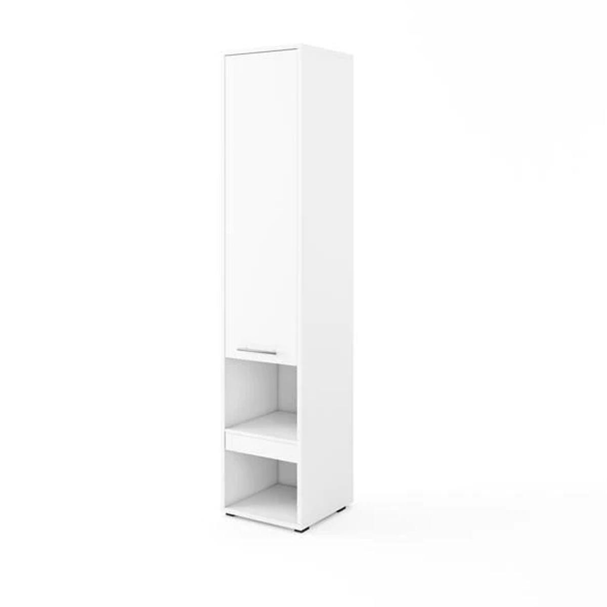 Tall Storage Cabinet for ArtNest Vertical Wall Bed Concept - White Matt - Art Nest