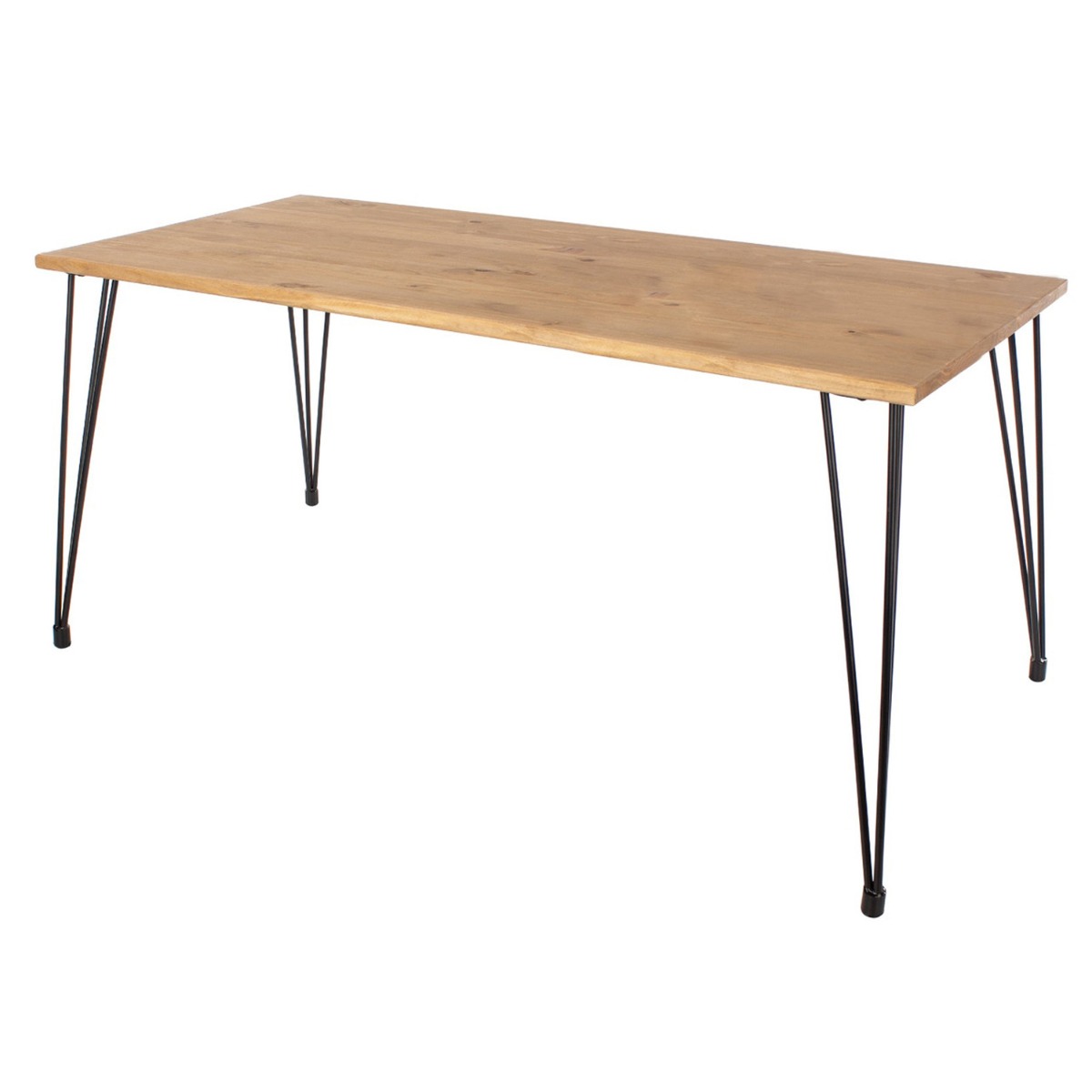 Stylish Hairpin Legs Augusta Rectangular Large Dining Table - Antique Waxed Pine - Colton & Sawyer
