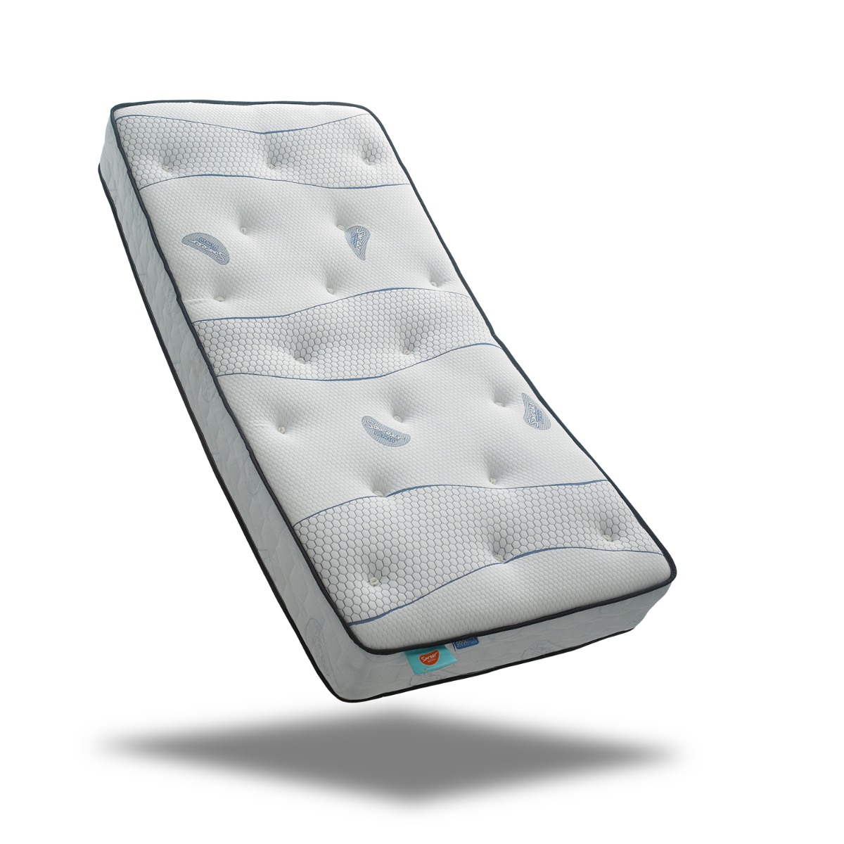 Aero Gravity Cool Blue Memory Coil Mattress - 3ft Single - Kaitlyn & Co Industries