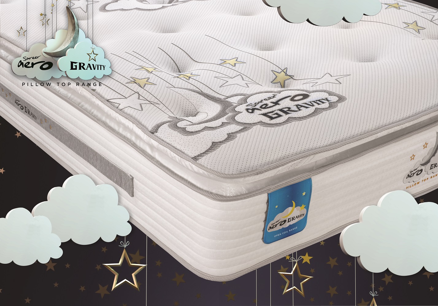 Aero Gravity Reflex Plus Coil Mattress - 4ft Small Double - Kaitlyn & Co Industries