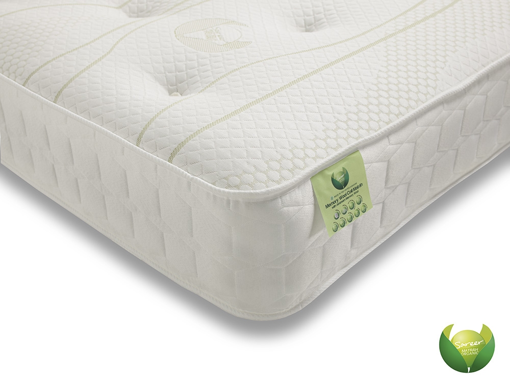 Sareer Memory Wool Coil Mattress - Small Double 4ft - Kaitlyn & Co Industries