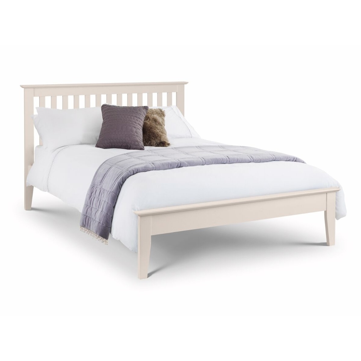 Salerno Ivory Shaker Bed Frame - Standard Double 4ft6 - JB Collections