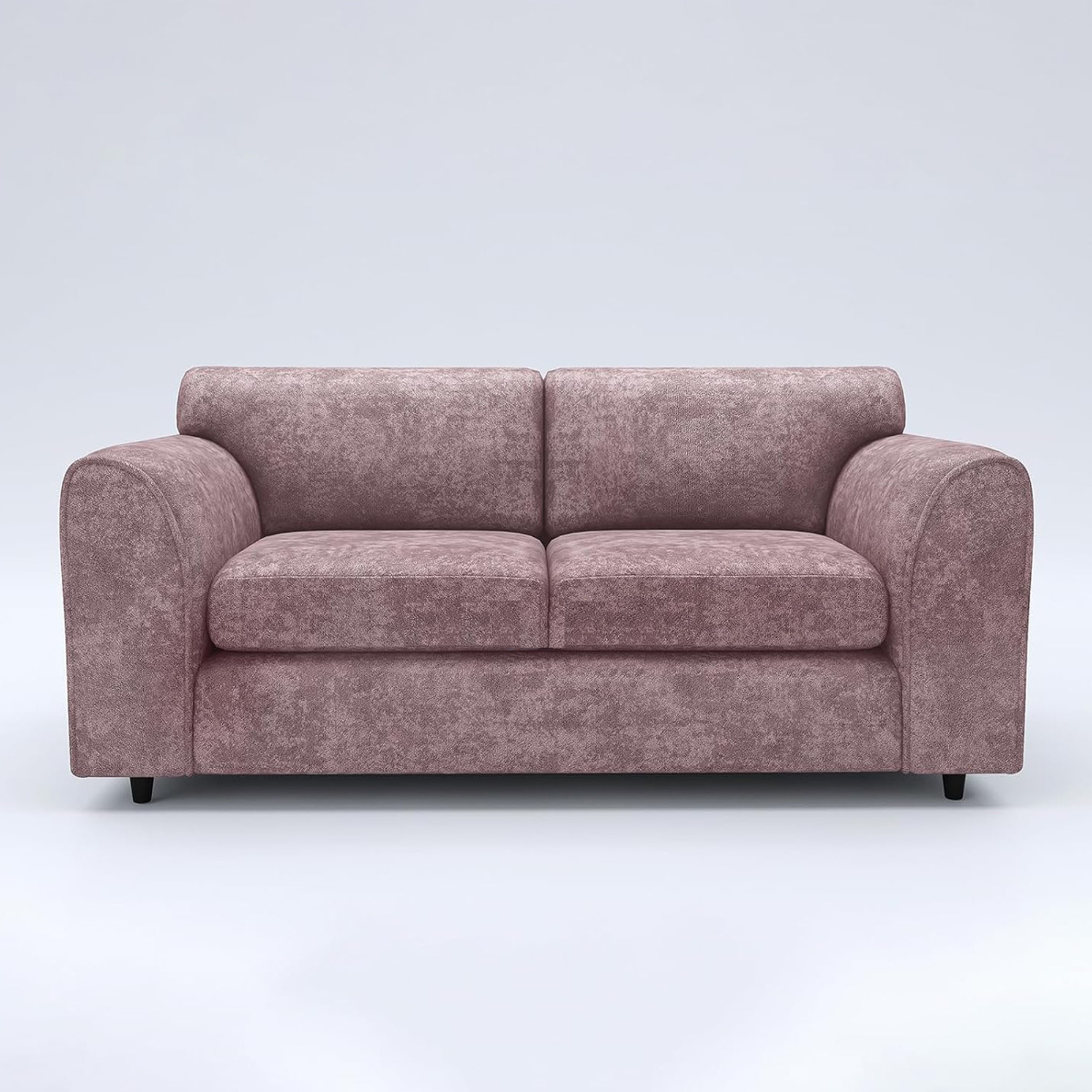LORVANI Fabric 3 Seater Fullback Sofa - Pink - Home Done