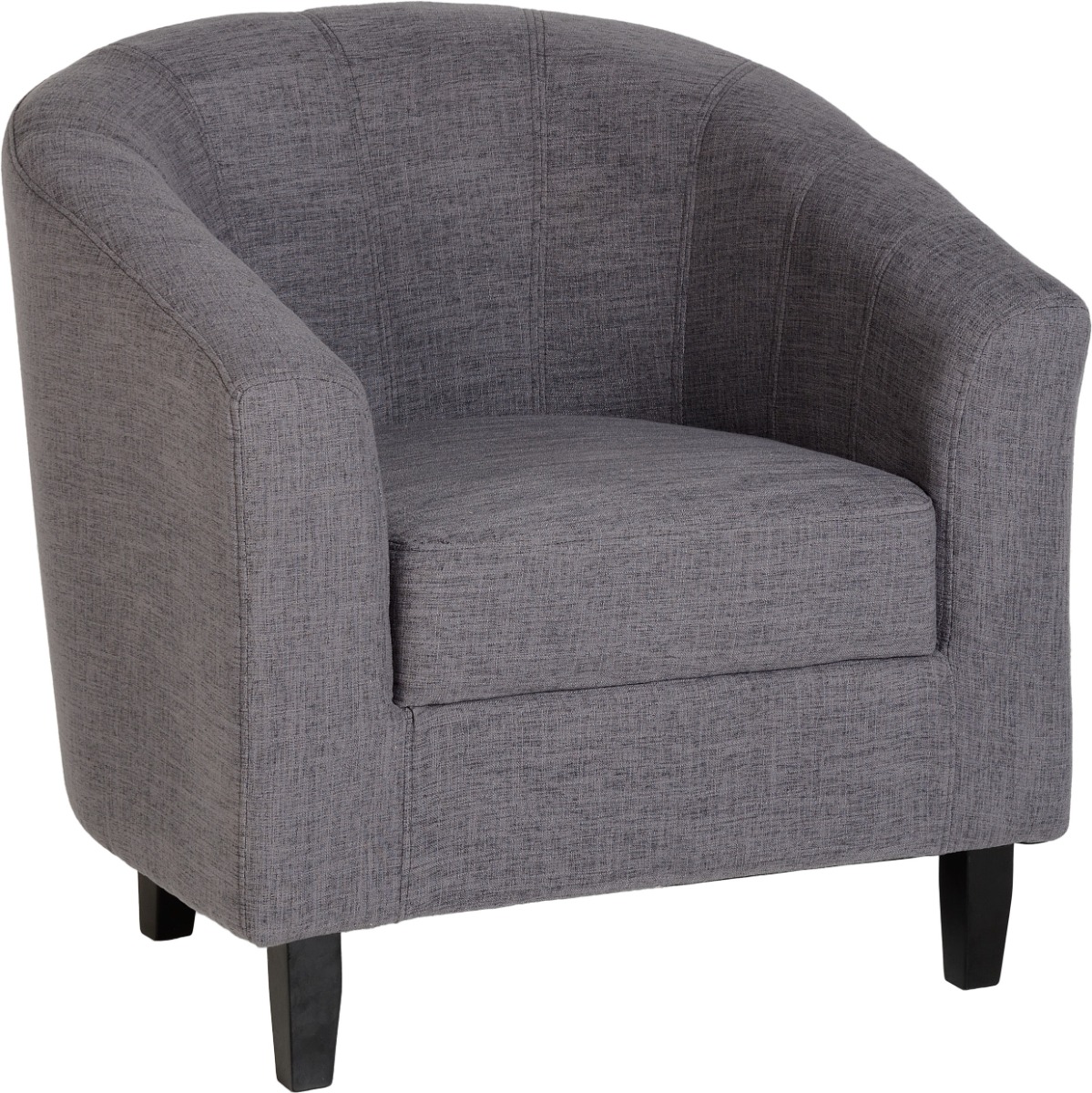 Tempo Tub Chair - Grey Fabric - Budget Deals