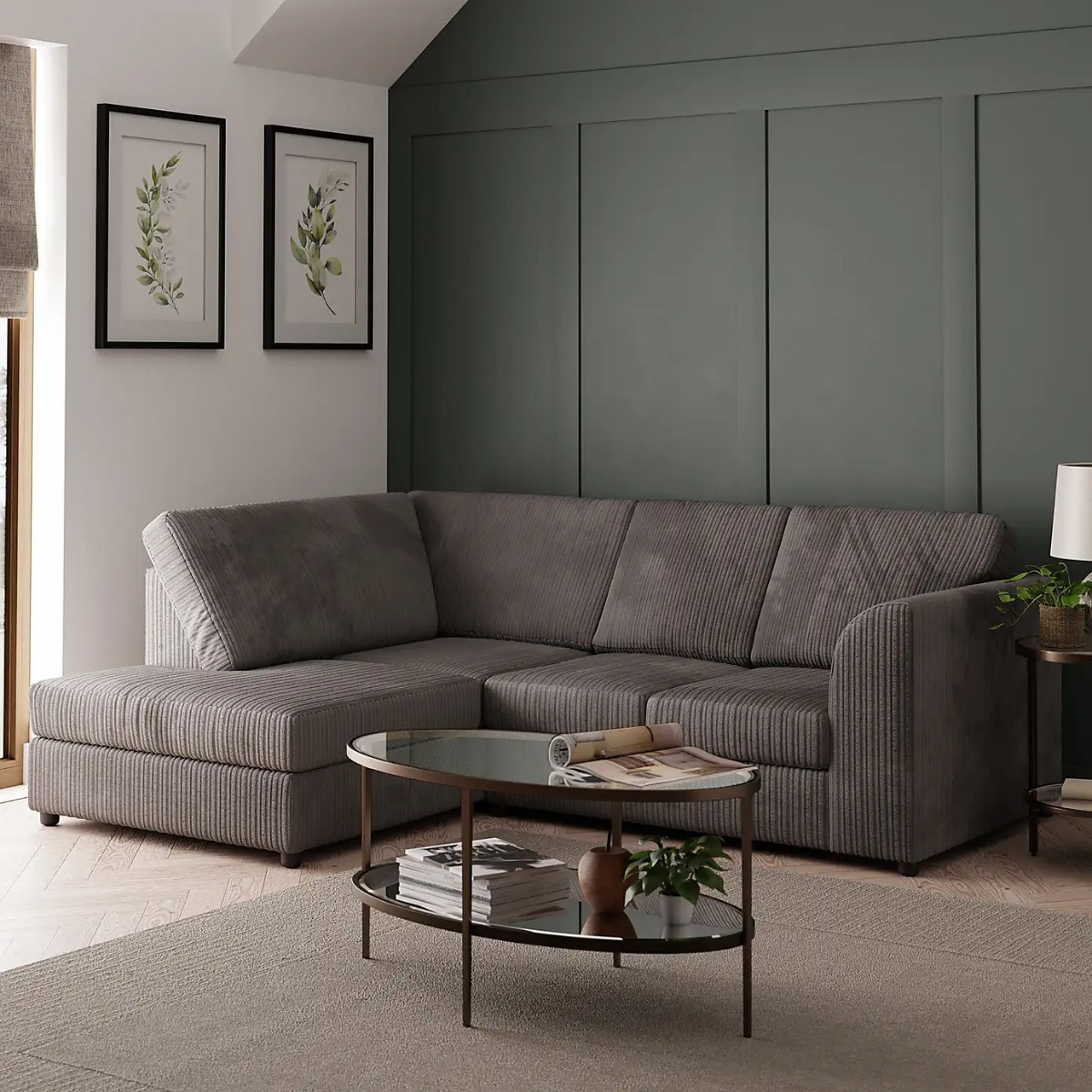 Blake Full Back Jumbo Corner Corner Sofa - Right and Left Arm - Home Done