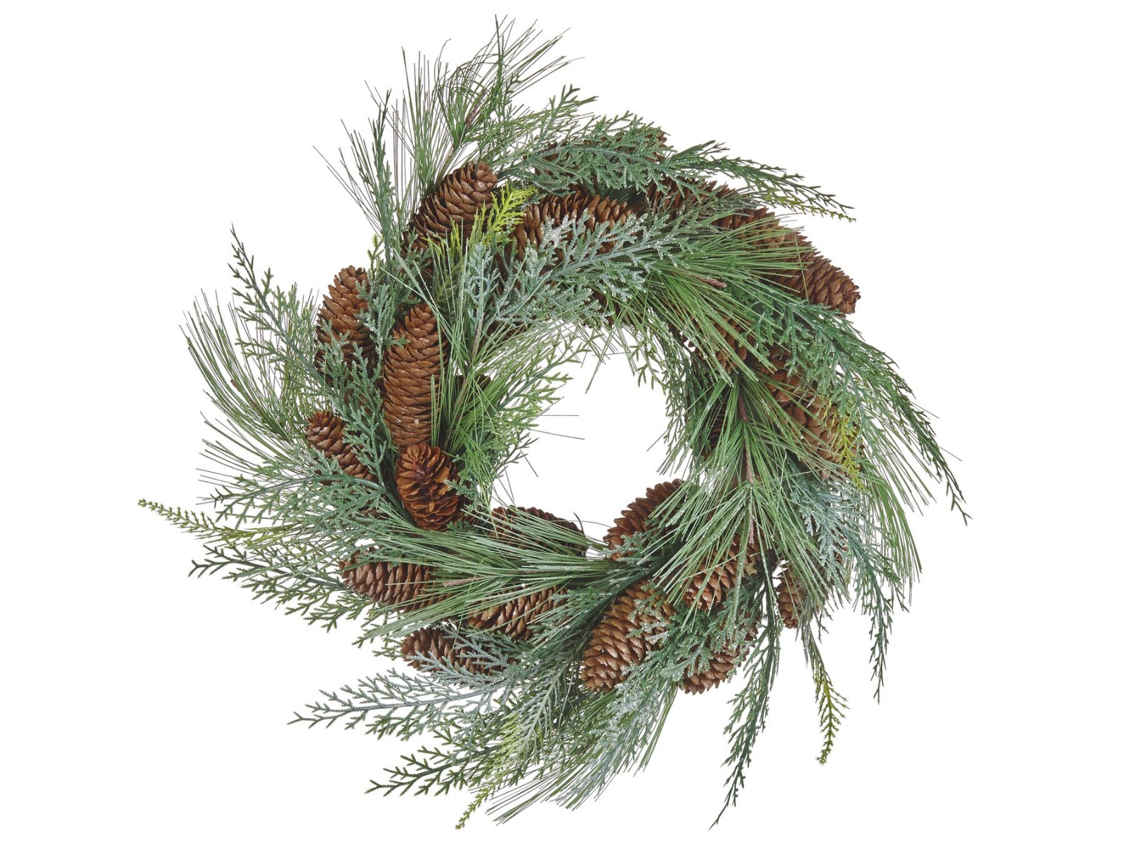 Hollybough Decorative Christmas Wreath 34 cm - Green - Gemini Interiors