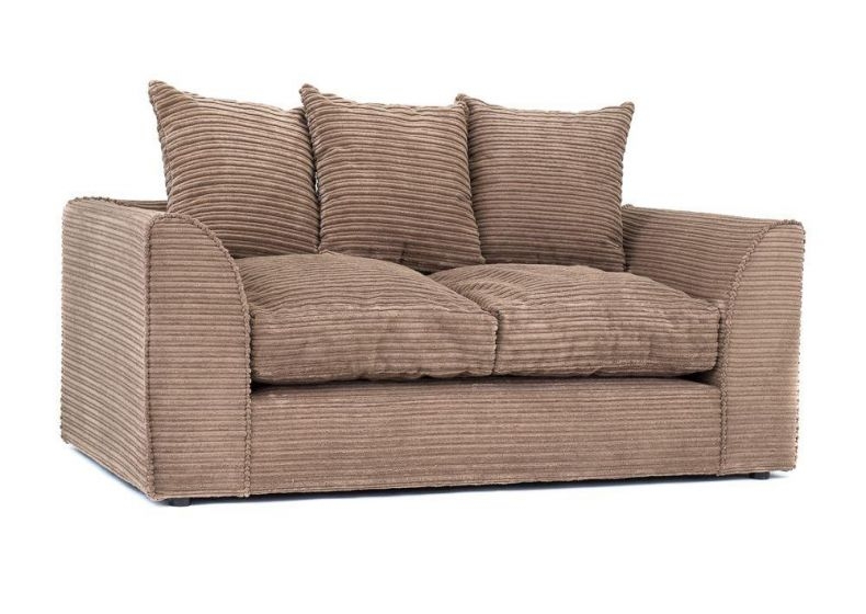 PORTO Jumbo Cord 2 Seater Sofa - Brown - Interior Masters