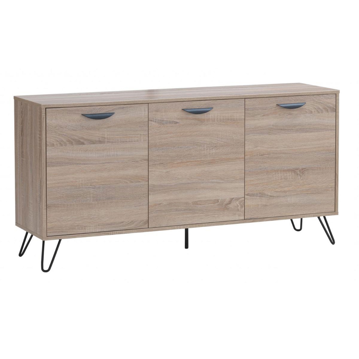 Rixton 3 Door Sideboard - Oak Effect - Sigrid Mills