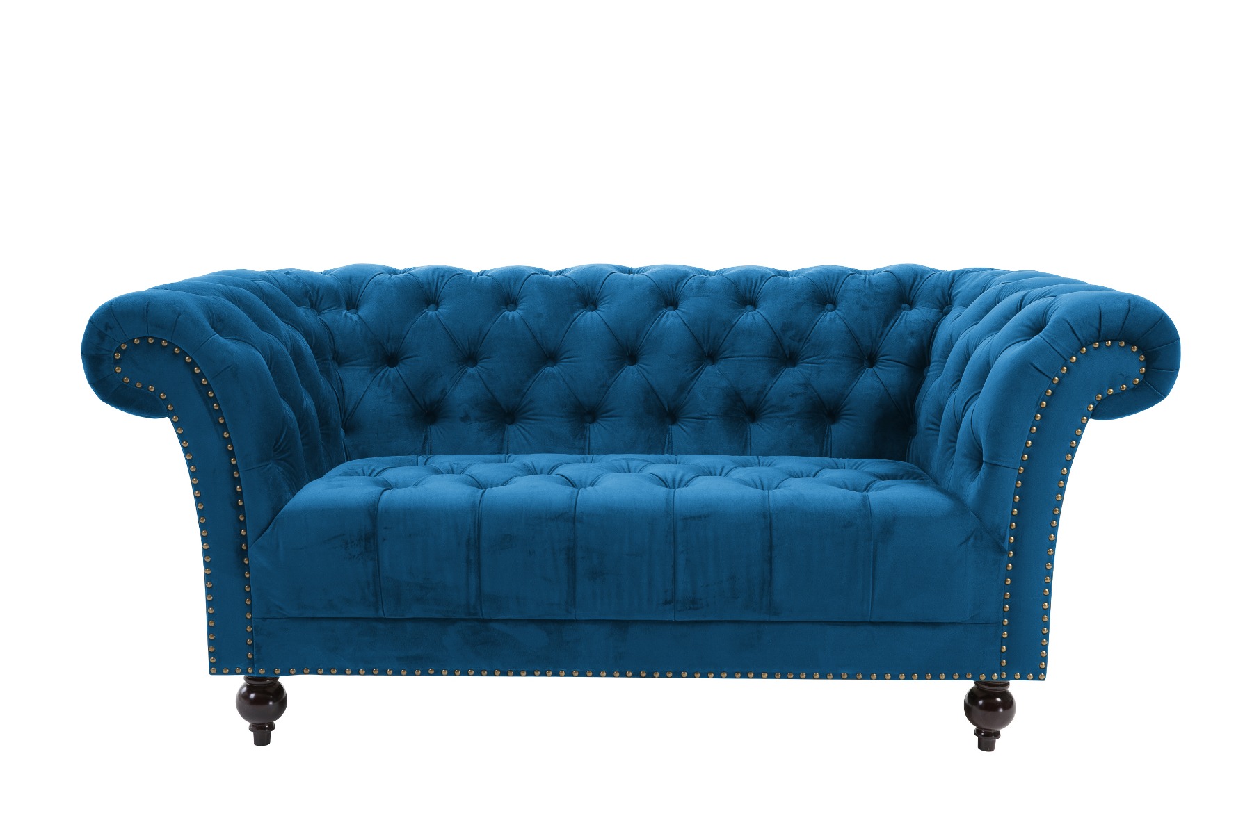 Birlea Chester 2-Seat Sofa - Blue - Birlea Essentials
