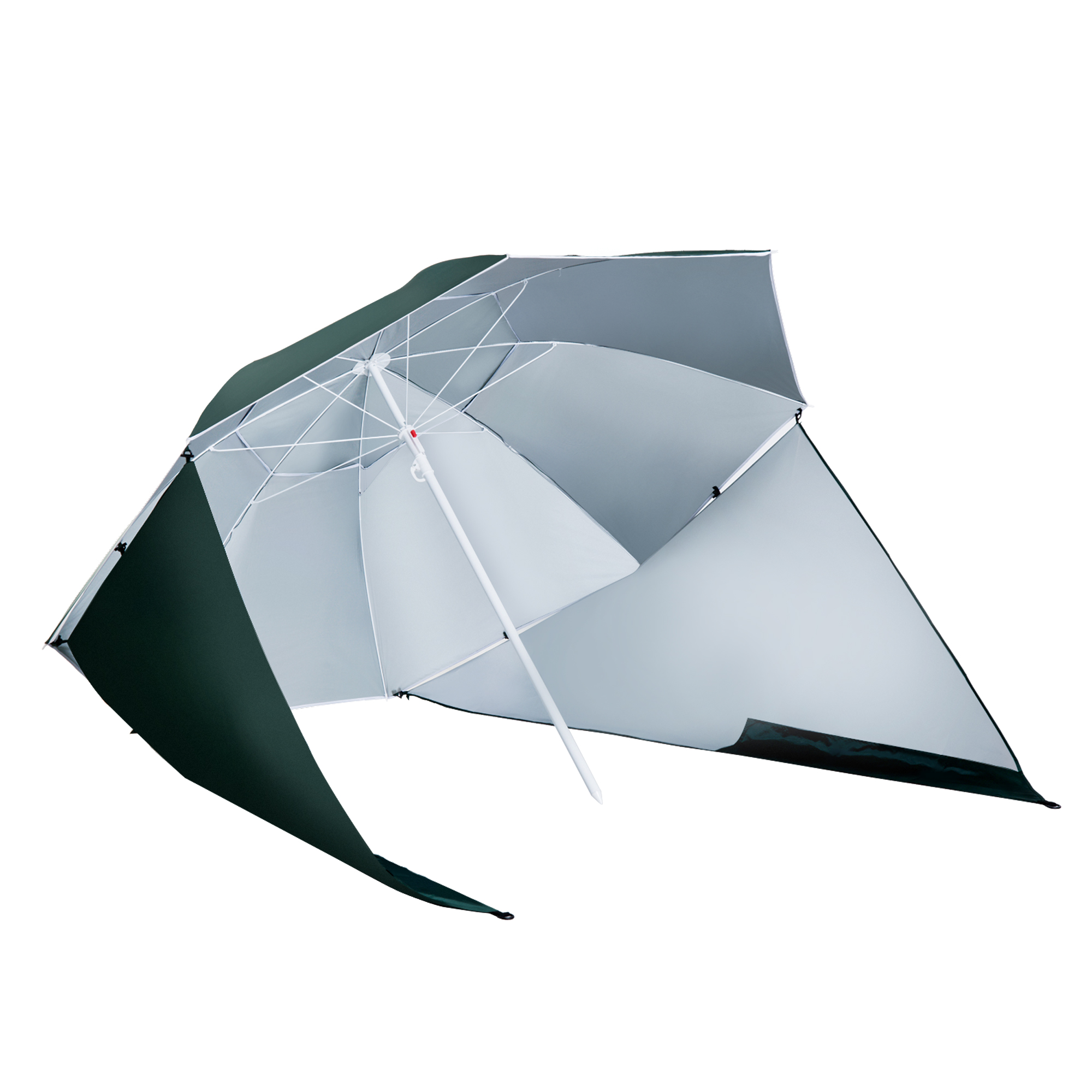 All-Weather Beach Umbrella Shelteneer-Green - Life Essentials