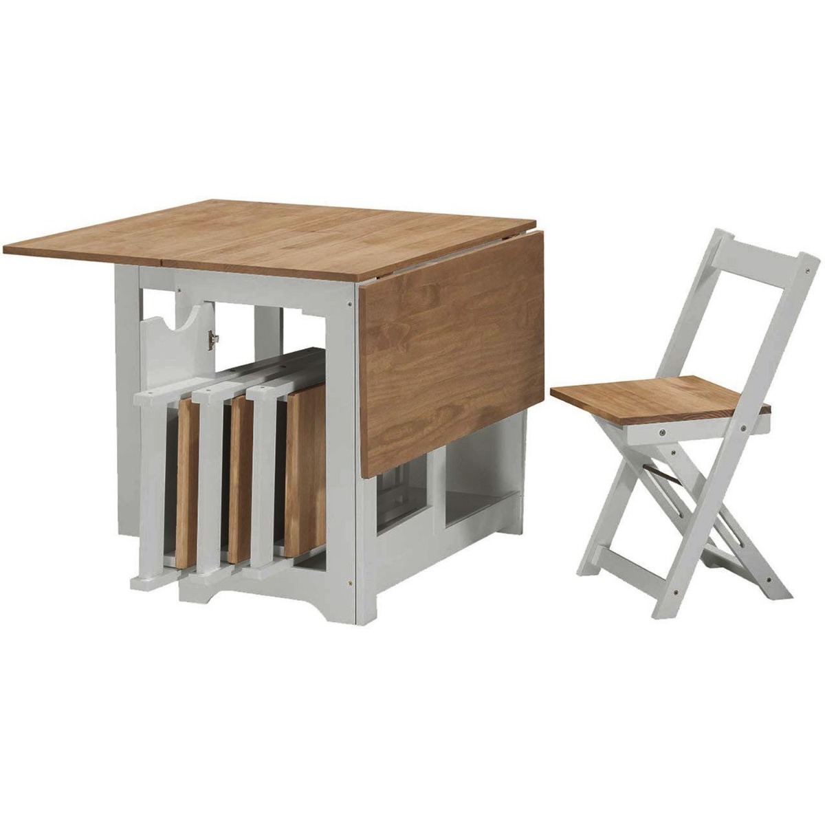 Santos Butterfly Dining Set - Slate Grey Distressed Waxed Pine - Budget Deals