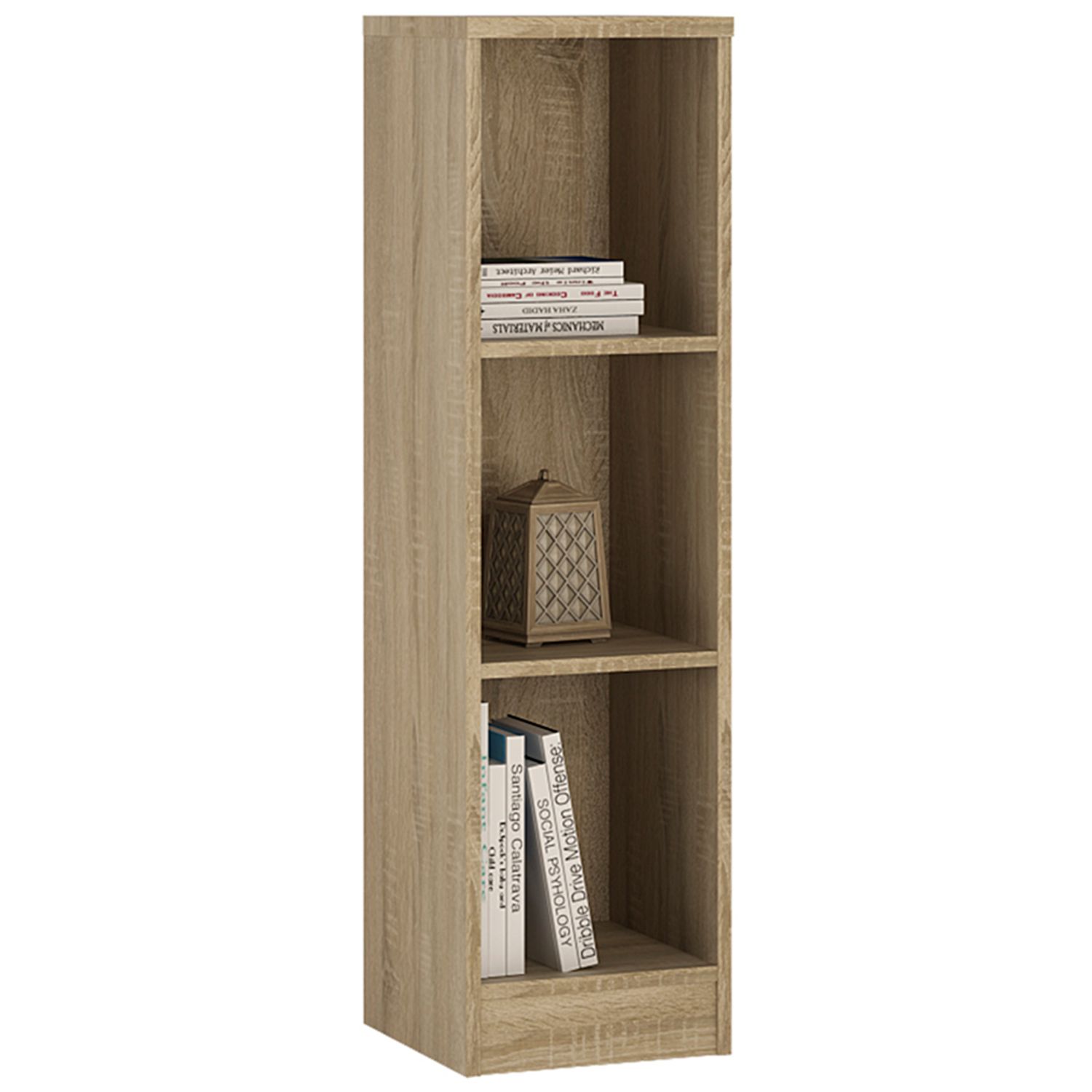 4 You Medium Narrow Bookcase - Sonama Oak - Rosalind Collection