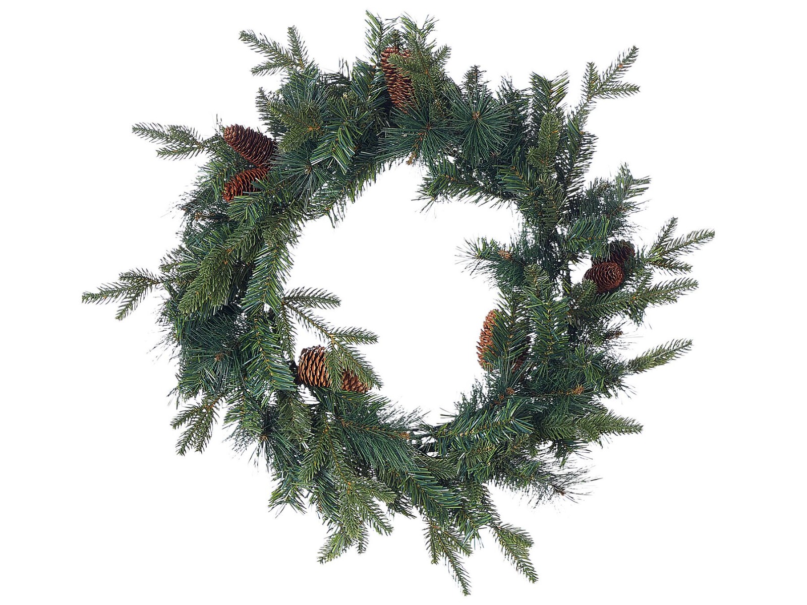 Hollybright Decorative Christmas Wreath 60 cm - Green - Gemini Interiors