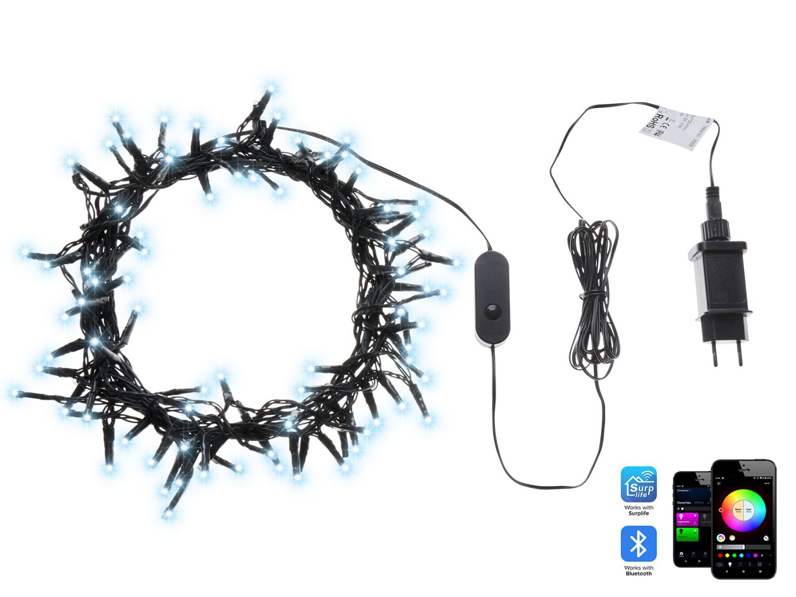 Twilight Glow Christmas Lights with App - Multicolour - Gemini Interiors