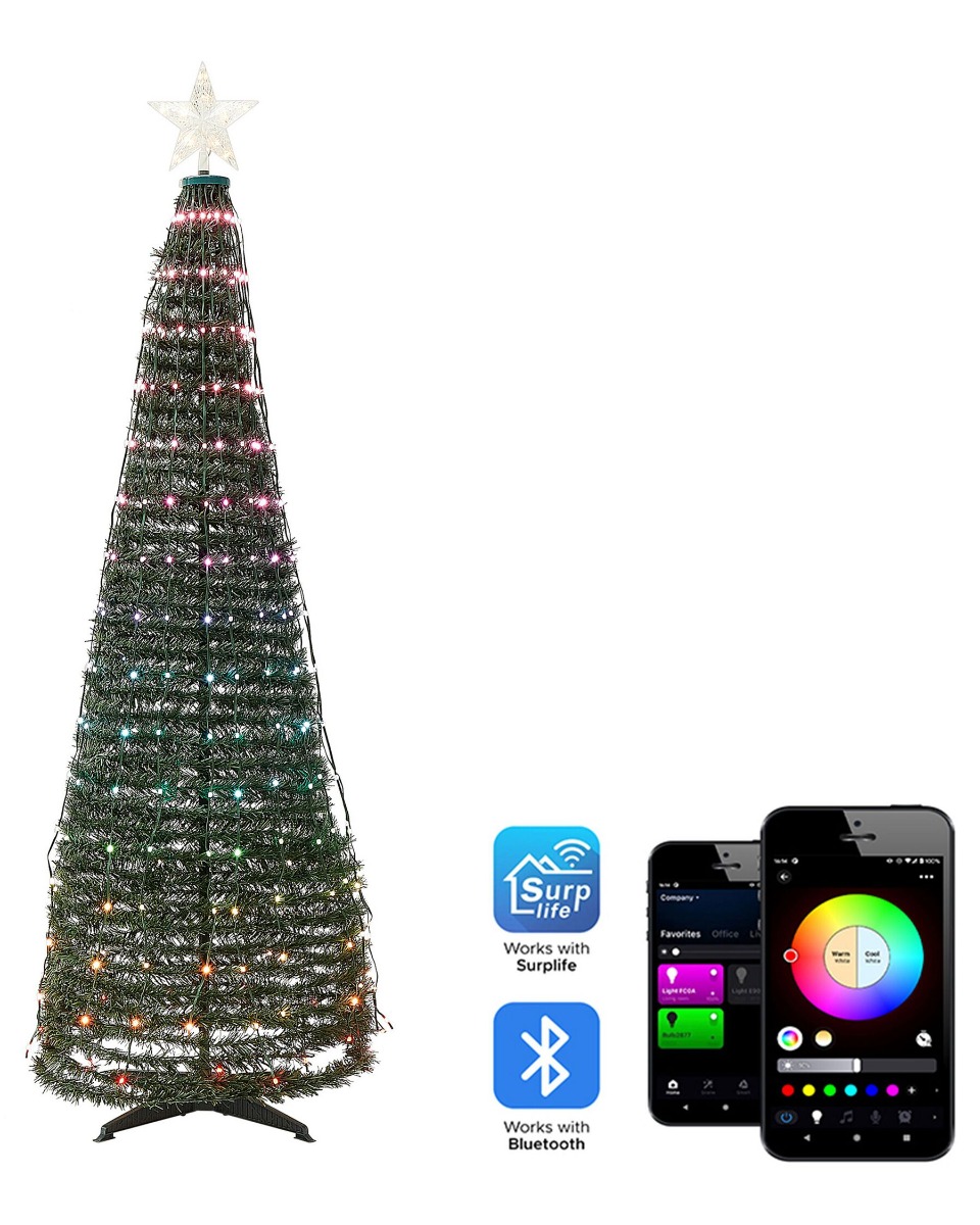 Snowdancer Pre-Lit Christmas Tree 160 cm - Green - Gemini Interiors