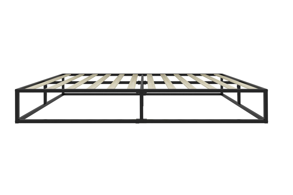 SOHO Simple Design Platform Black Metal Bed Frame - Kingsize 5ft - Birlea Essentials