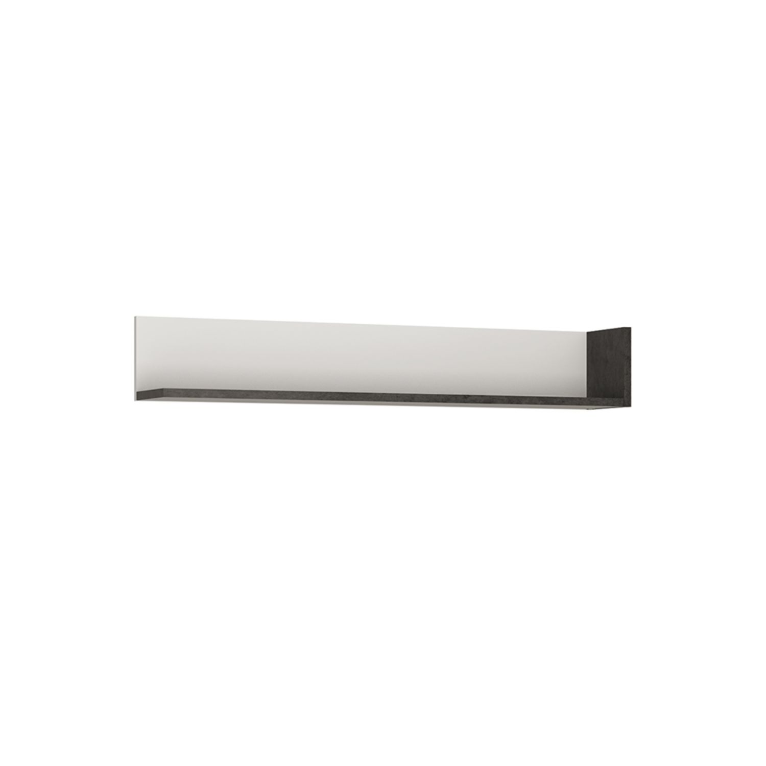 Zingaro Wall shelf 133 cm - Slate Grey and Alpine White - Rosalind Collection
