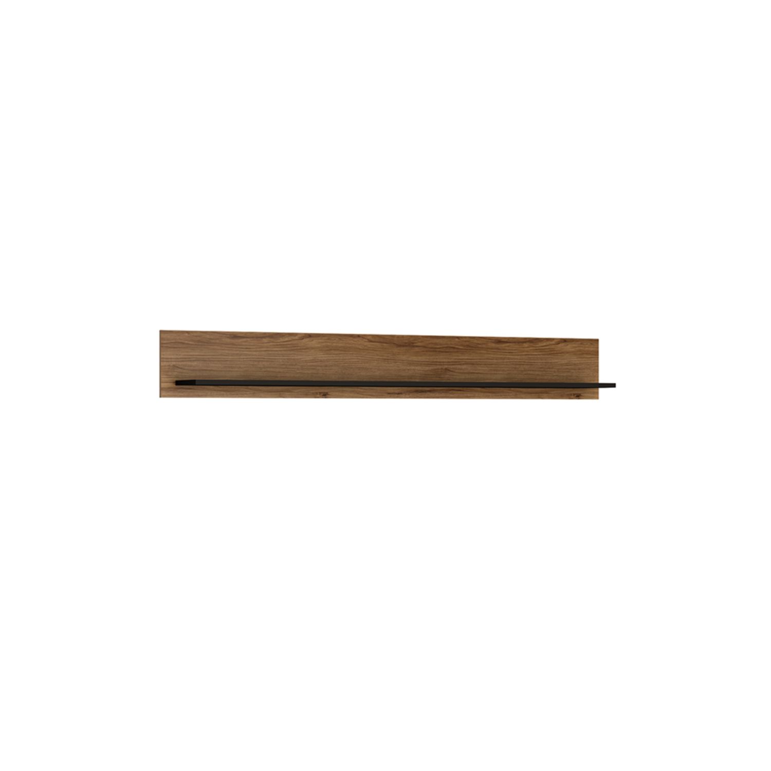 Brolo Wall shelf 167 cm - Black and dark wood - Rosalind Collection